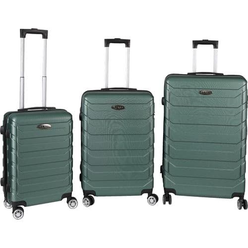 Trolley Koffer Reisekoffer 3er Kofferset Hartschalenkoffer Grün Größe S,M,L